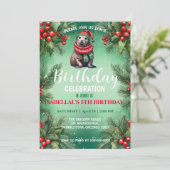 可愛いシールアシオンサンタクリスマスバースデーパーティー セーブザデート (スタンド正面)