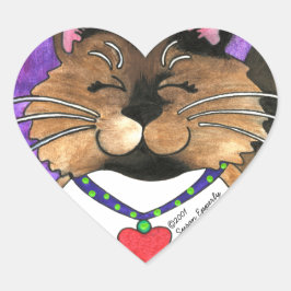 可愛いシールポイントシャムふわふわのラグドール猫 ハートシール