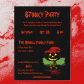 可愛いジャックオランタンの衣装ハローウィンパーティ ポストカード