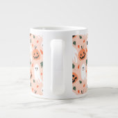 可愛いジャックオーランタン&幽霊柄 ジャンボコーヒーマグカップ (裏面)