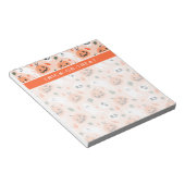 可愛いジャックオーランタン&幽霊柄 ノートパッド (アングル)