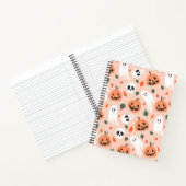 可愛いジャックオーランタン&幽霊柄 ノートブック (内部)