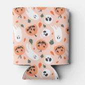 可愛いジャックオーランタン&幽霊柄 缶クーラー (裏面)