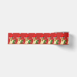 可愛いジャックラッセルテリアパピークリスマス グログランリボン