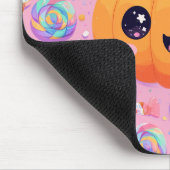 可愛いジャック・オ・ランタンとキャンディ – マウスパッド (コーナー)