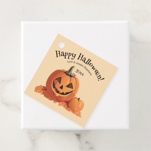 可愛いジャック・オ・ランタン・ハロウィーン フェイバータグ (インサイチュ)