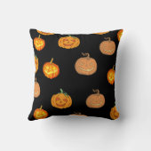 可愛いジャックOランタンブラックハロウィーン クッション (裏面)