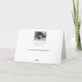 可愛いジャパネス秋田ベッド毛布の下に申し訳ない カード (裏面)