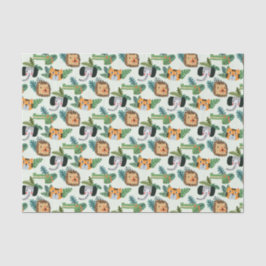 可愛いジャングルサファリオンタイガーエレファントギフト 薄葉紙