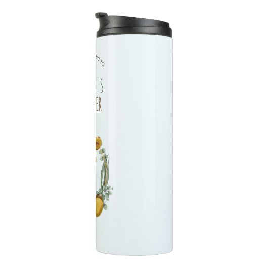 可愛いジャングルサファリキリン赤ちゃんシャワーありがとう タンブラー (回転右)