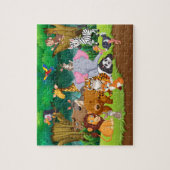 可愛いジャングル動物ジグソーパズル ジグソーパズル (縦)