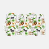 可愛いジャングル猫さまざまな野生動物のパーティーボックス フェイバーボックス (折り畳みなし)