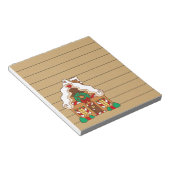 可愛いジンジャーブレッドキッチンスーパーマーケット一覧メモ帳ギフト ノートパッド (アングル)