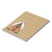 可愛いジンジャーブレッドキッチンスーパーマーケット一覧メモ帳ギフト ノートパッド (回転)