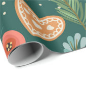 可愛いジンジャーブレッドマンボーイクリスマスカントリー ラッピングペーパー (ロールコーナー)