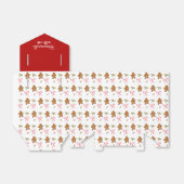 可愛いジンジャーブレッドマン作りラブクッキー フェイバーボックス (折り畳みなし)