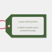 可愛いジンジャーブレッドマン吹ズホーン、クリスマスキャンディ ギフトタグ (裏面横)