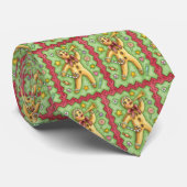 可愛いジンジャーブレッドマン吹ズホーン、クリスマスキャンディ ネクタイ (ロール)