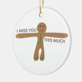 可愛いジンジャーブレッ恋しく思ク – 私はこんなにね セラミックオーナメント (左)