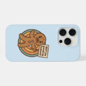 可愛いジンジャー・ジンジャーブレッドのスマホケース クリスマスギフト iPhoneケース (裏面横)