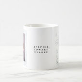 可愛いスケッチ写真誕生発表カードベビー コーヒーマグカップ (中央)