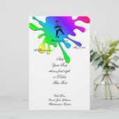 可愛いスケートボーダーボーイフレンド追加の名前と文字 便箋 (スタンド正面)