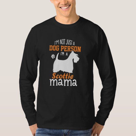 可愛いスコットランド人ママScottieママ犬ママの日 Tシャツ (正面)