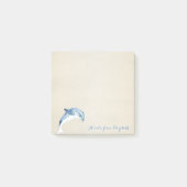 可愛いスタイリッシュイルカパーソナライズされた。 ポストイット (正面)