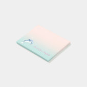 可愛いスタイリッシュイルカパーソナライズされた。 ポストイット (アングル)