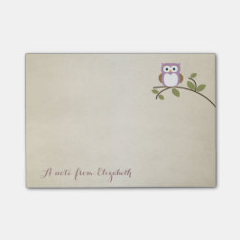 可愛いスタイリッシュフクロウ ポストイット