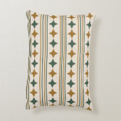 可愛いスターバストとラインパターンレトロスタイル アクセントクッション (裏面(縦))