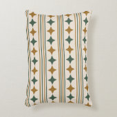 可愛いスターバストとラインパターンレトロスタイル アクセントクッション (正面(垂直))