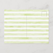 可愛いスティックフィギュア家族の引越し告知 案内ポストカード (裏面)