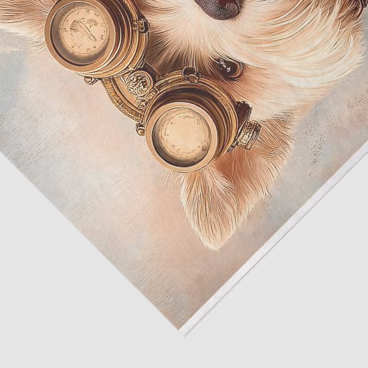 可愛いスティームパンクアビエータテリアオウム1デコページ 薄葉紙 (詳細)