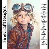 可愛いスティームパンクガールアヴィエーターゴーグルW9デカップページ 薄葉紙