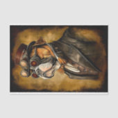 可愛いスティームパンクブルドインゴーグルBD3デコペ 薄葉紙 (正面)