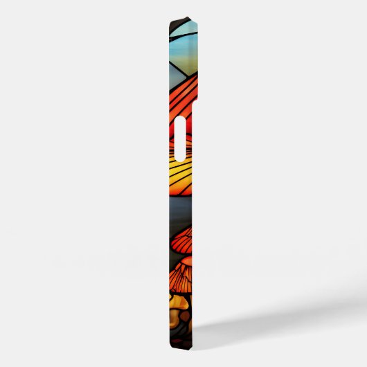 可愛いステンドキノコ柄 Case-Mate iPhoneケース (裏面 / 右)