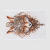 可愛いステームパンクキツネ116デコページ 薄葉紙 (正面)