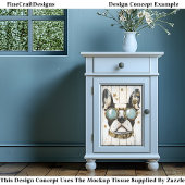 可愛いステームパンクボストンテリアードッグK6デコページ 薄葉紙