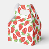 可愛いストロベリーパターンのタイル貼り愛用ボックス フェイバーボックス (裏面サイド)