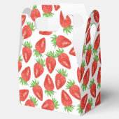 可愛いストロベリーパターンのタイル貼り愛用ボックス フェイバーボックス (オープン)