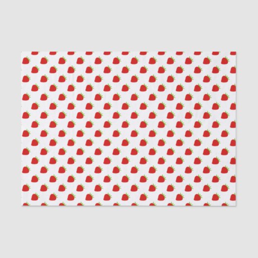 可愛いストロベリーパターンティッシュペーパー 薄葉紙 (正面)