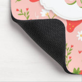 可愛いストロベリーパターンマウスパッド マウスパッド (コーナー)