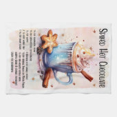 可愛いスパイクホットチョコレートクリスマスドリンクレシピ キッチンタオル (横)