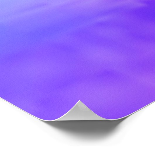 可愛いスパイダー感動的引用文モノグラム紫 ポスター (角)