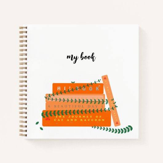 可愛いスパイラルノート |マイブック ノートブック (正面)