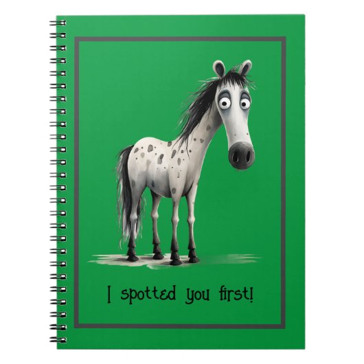 可愛いスパイラル馬好き。 ノートブック (正面)