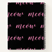 可愛いスパイ |可愛おもしろいい子猫ピンクブルー ノートブック (裏面)