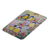 可愛いスパーズのマグネット – 春- 絵画s マグネット (左側)