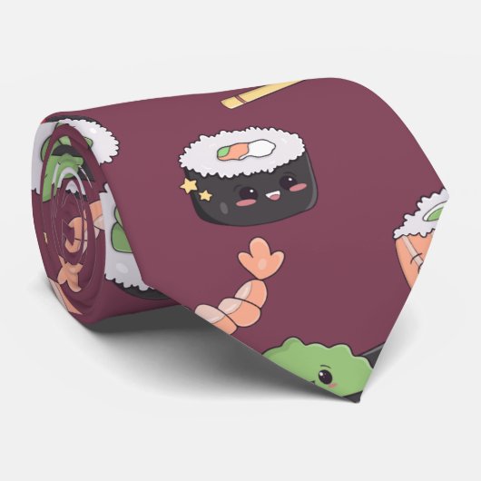 可愛いスヒ柄 ネクタイ (ロール)